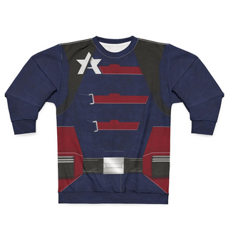 US Agent Blue Long Sleeves Shirt, The Falcon and the Winter Soldier Costume