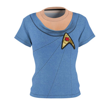 Starfleet Officer Blue Women's Shirt, Starships Costume