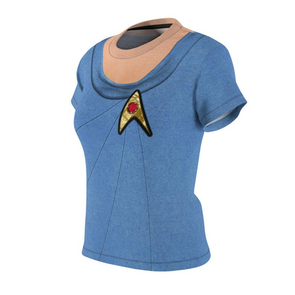 Starfleet Officer Blue Women's Shirt, Starships Costume