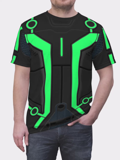 Green Tron Shirt, Tron Legacy Costume