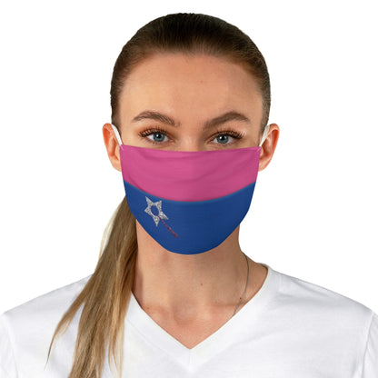 Zenon Kar Pink and Blue Face Mask, Zenon Costume