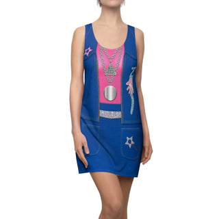 Zenon Kar Pink and Blue Dress, Zenon Costume