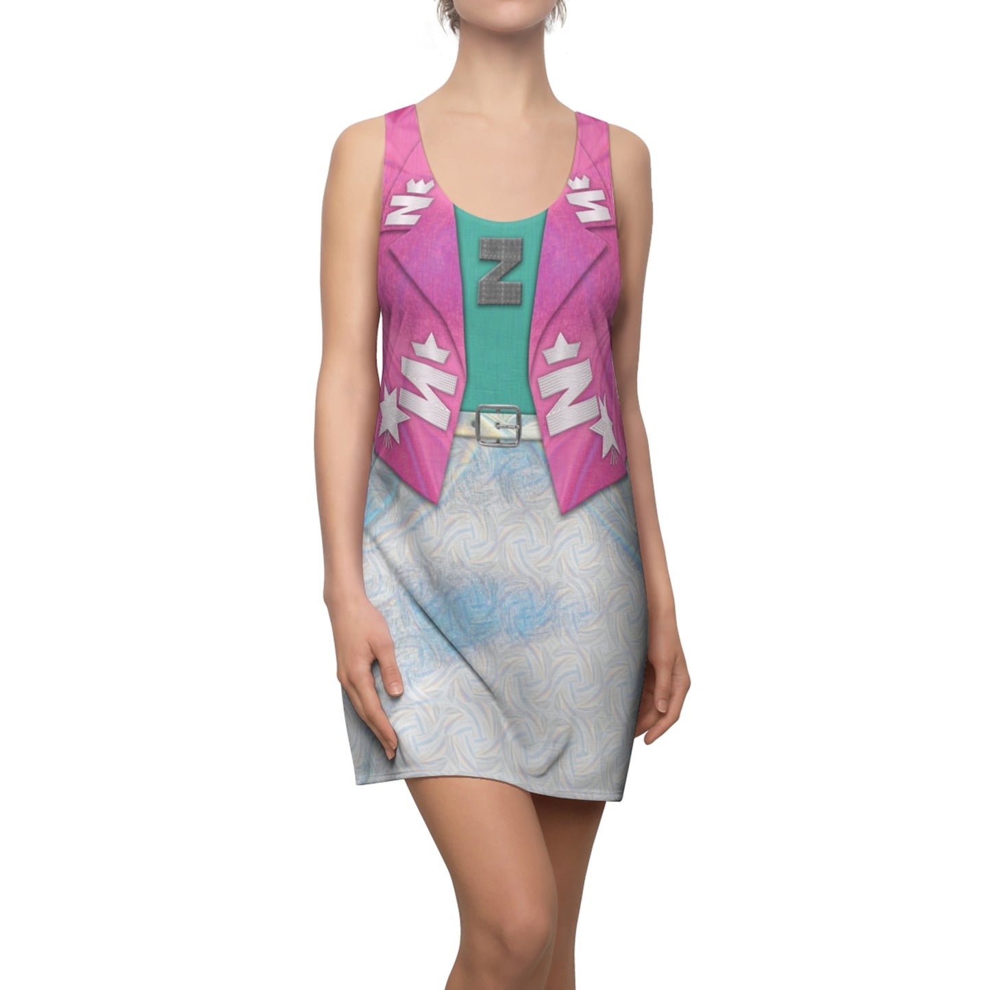 Zenon Kar Turquoise and Pink Dress, Zenon Costume