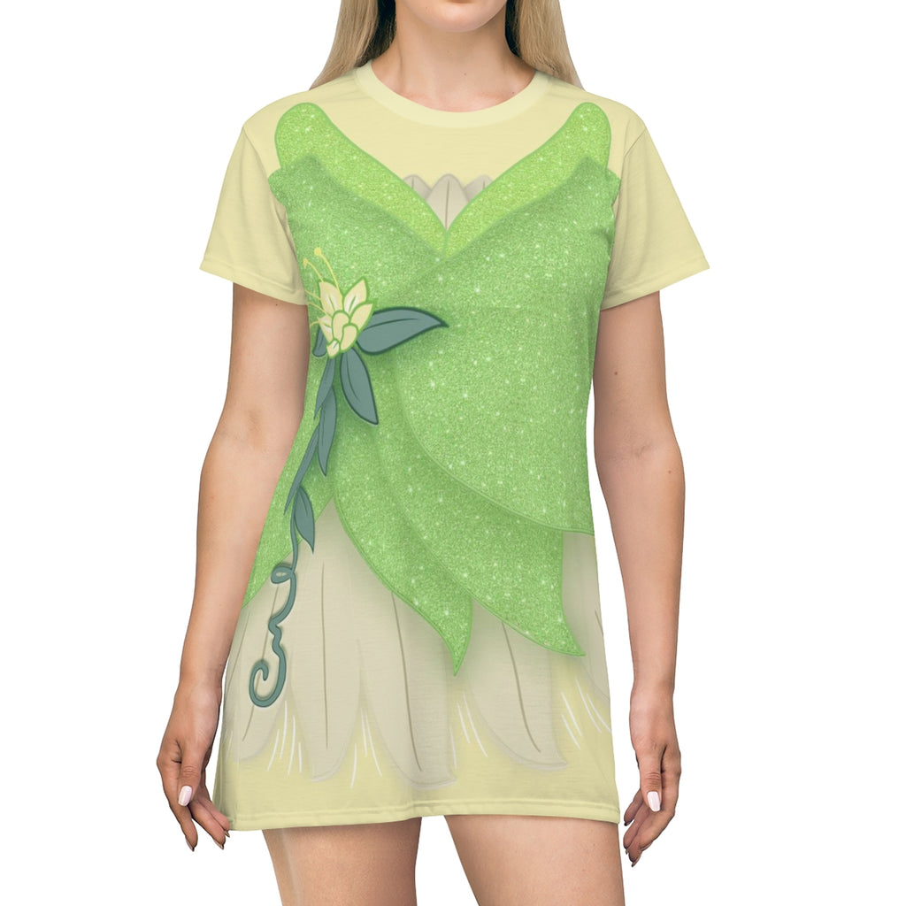Tiana Green Short Sleeve Dress, Disney Princess and the Frog Costume
