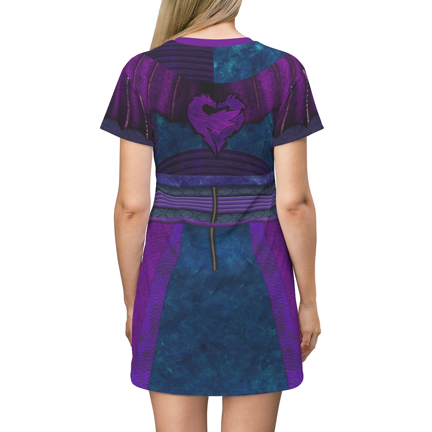 Mal Short Sleeve Dress, Descendants 3 Costume