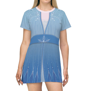Elsa Short Sleeve Dress, Frozen 2 Costume