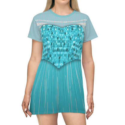 Elsa Short Sleeve Dress, Frozen Costume