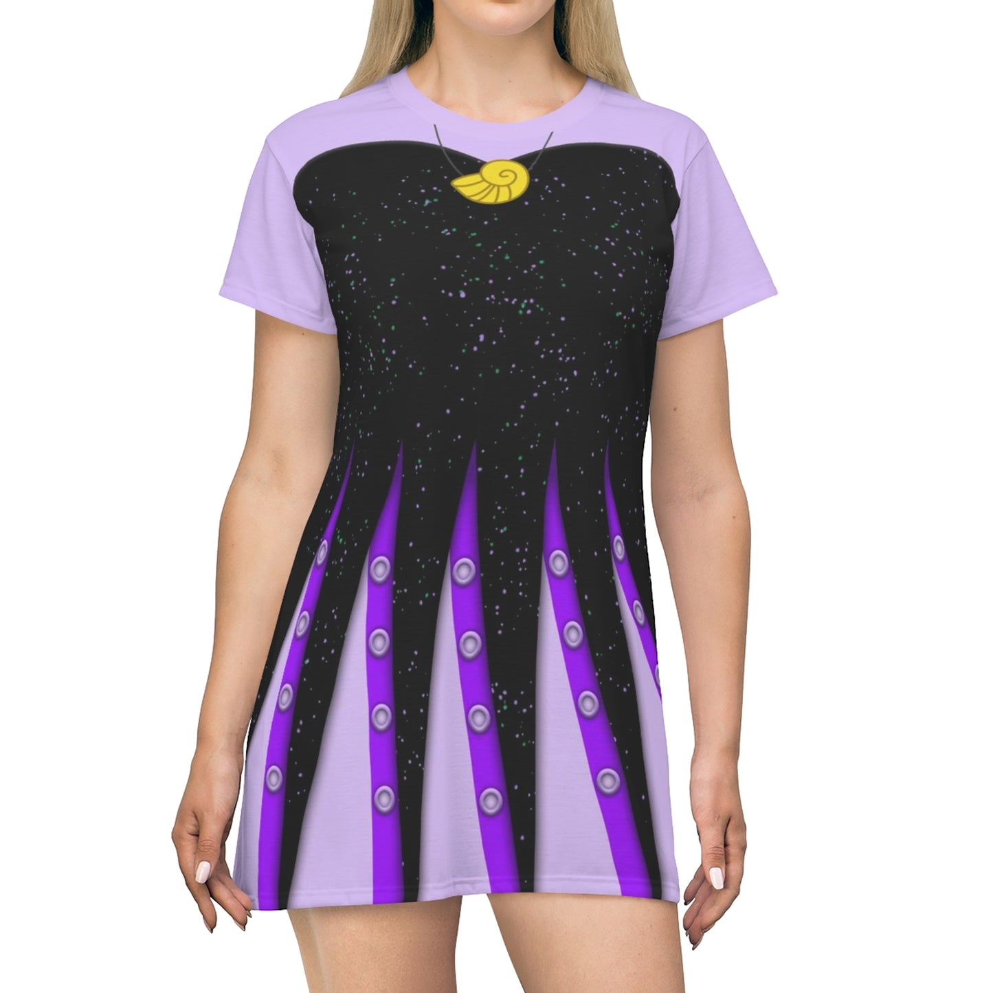 Ursula Short Sleeve Dress, The Little Mermaid Costume