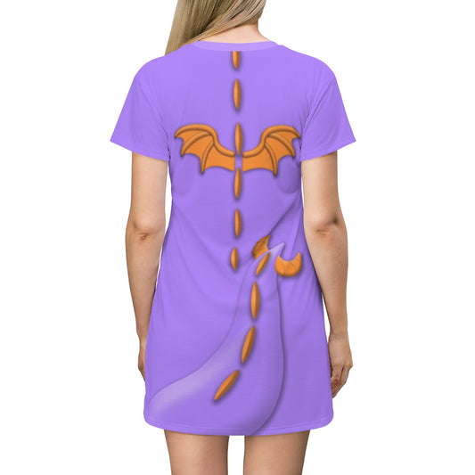 Figment Short Sleeve Dress, Disney Epcot Costume