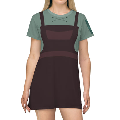 Varian Tangled Short Sleeve Dress, Tangled The Series Costume