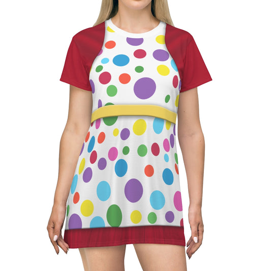Red Move It! Shake It! MousekeDance It! Sleeve Dress, Magic Kingdom Costume