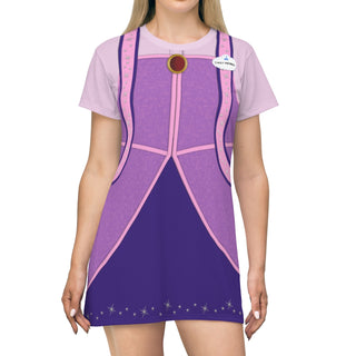 Purple Bippity Boppity Boutique Sleeve Dress, Disney Cast Member Costume