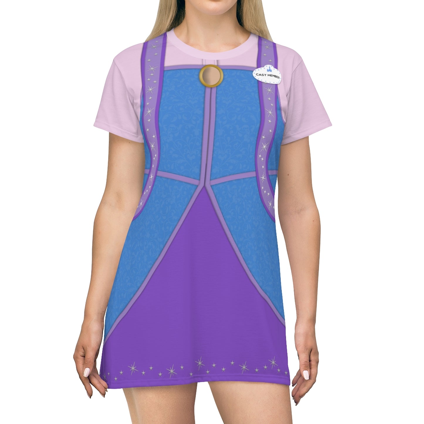 Blue Bippity Boppity Boutique Sleeve Dress, Disney Cast Member Costume