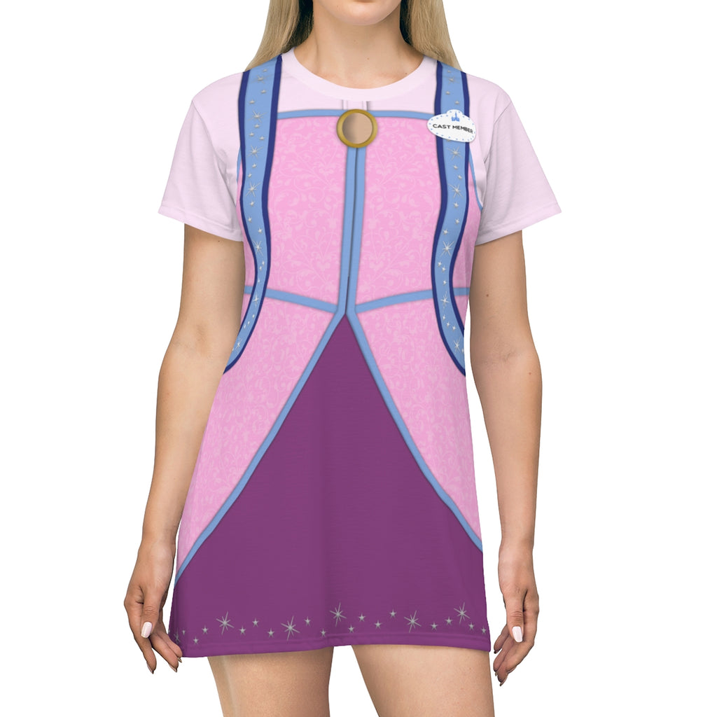 Pink Bippity Boppity Boutique Sleeve Dress, Disney Cast Member Costume