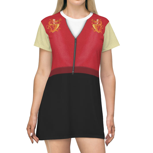 Mulan Comfy Short Sleeve Dress, Ralph Breaks the Internet Costume