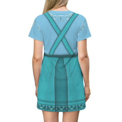 Disney Encanto Short Sleeve Dress, Julieta Madrigal Cosplay Costume