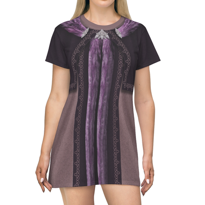 Padme Amidala Purple Senate Gown Short Sleeve Dress, Star Wars Costume