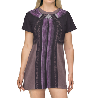 Padme Amidala Purple Senate Gown Short Sleeve Dress, Star Wars Costume