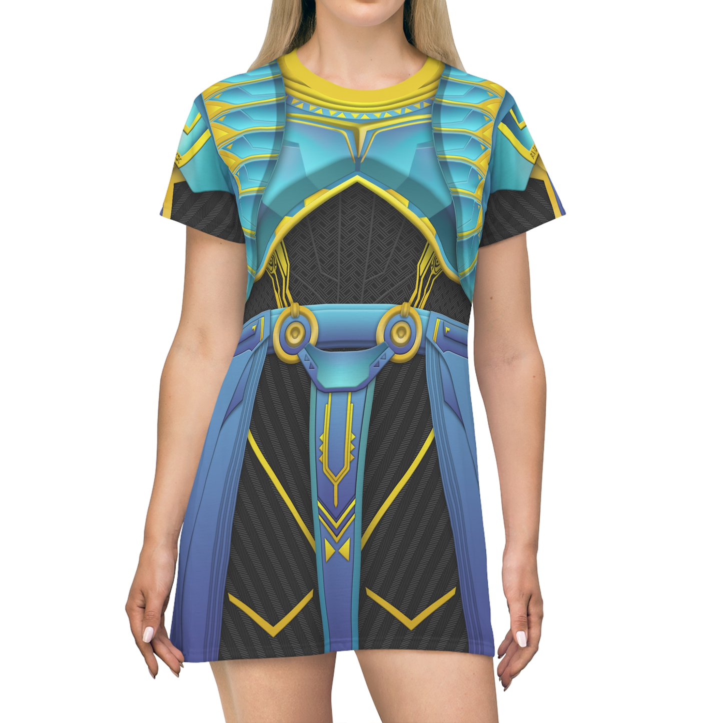 Aneka Midnight Angel Armor Dress, Black Panther Wakanda Forever Costume