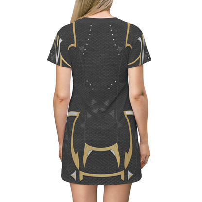 Shuri Black Panther Short Sleeve Dress,  Wakanda Forever Costume