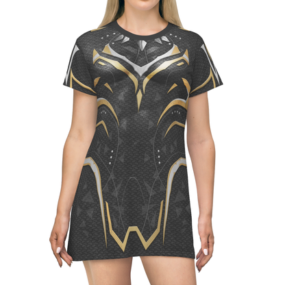 Shuri Black Panther Short Sleeve Dress,  Wakanda Forever Costume