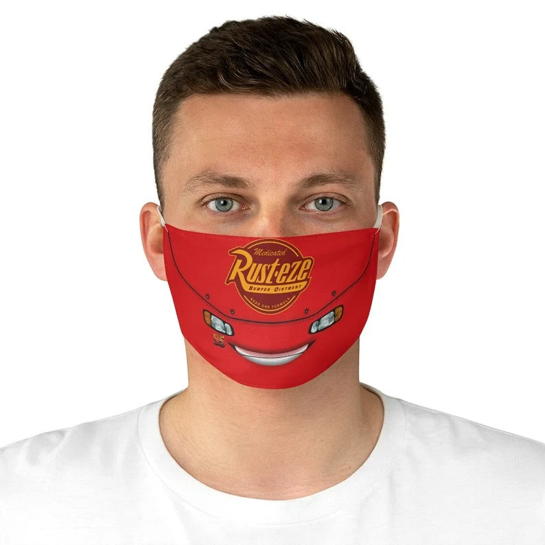 Lightning McQueen Face Mask, Pixar Cars Costume