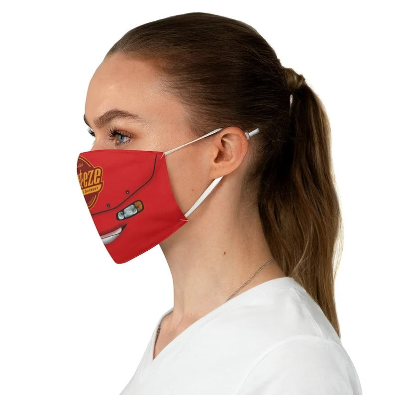 Lightning McQueen Face Mask, Pixar Cars Costume