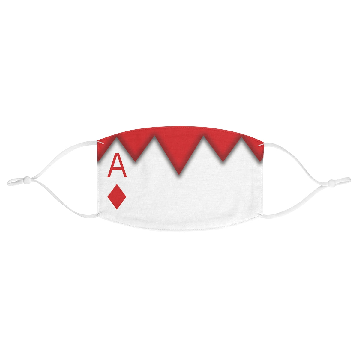 Red Ace Diamond Face Mask, Alice in Wonderland Costume