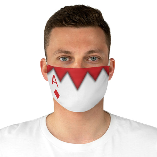 Red Ace Diamond Face Mask, Alice in Wonderland Costume