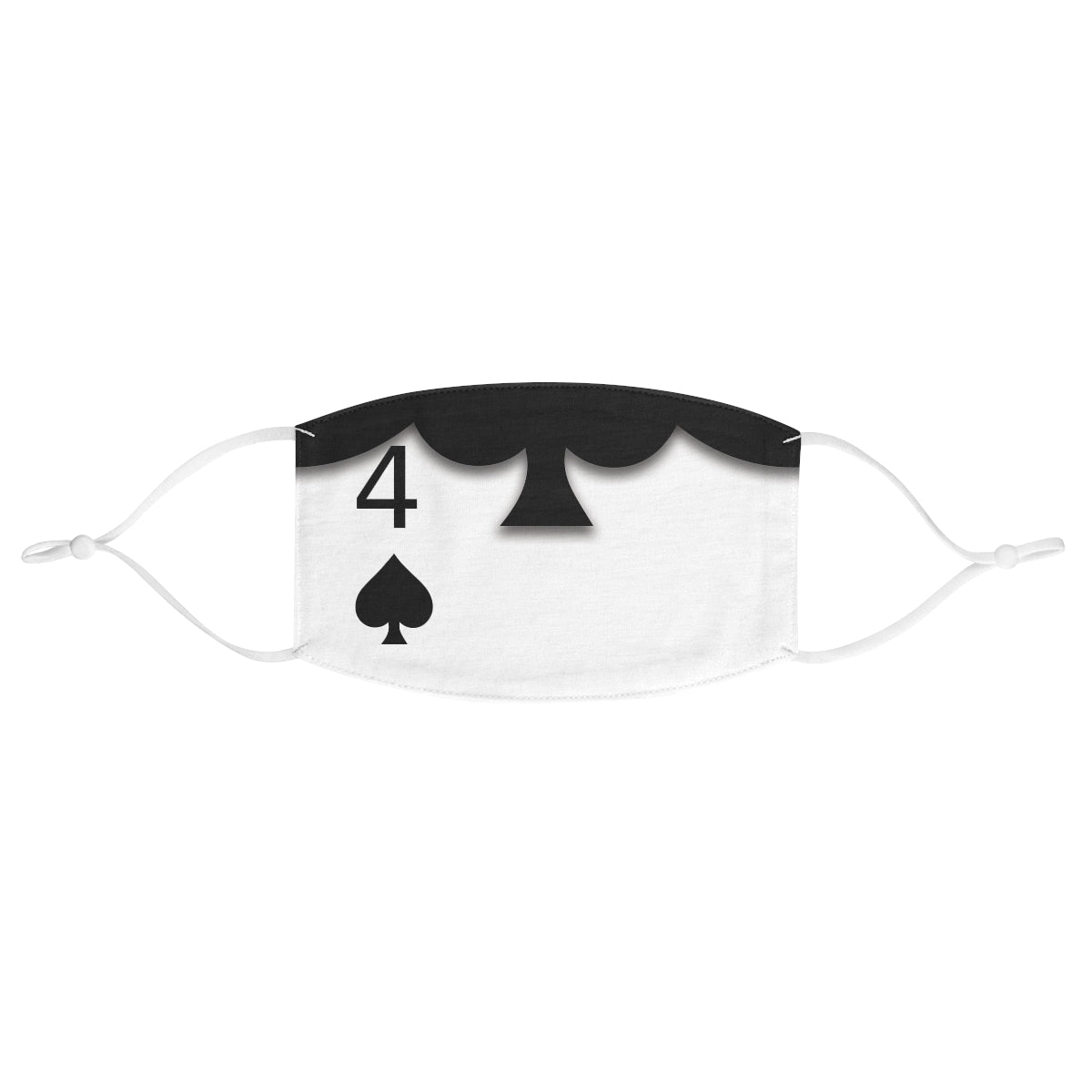 Black Spade Face Mask, Alice in Wonderland Costume