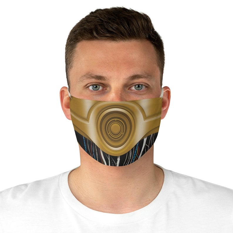 C3PO Face Mask, Star Wars Costume