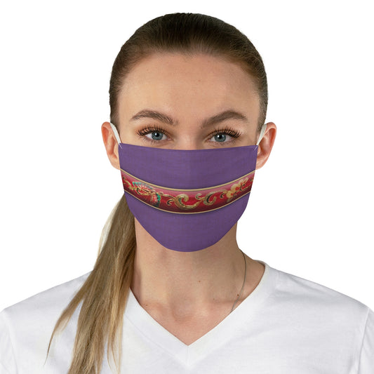 Mulan Purple Outfit Face Mask, Mulan Live Action Costume