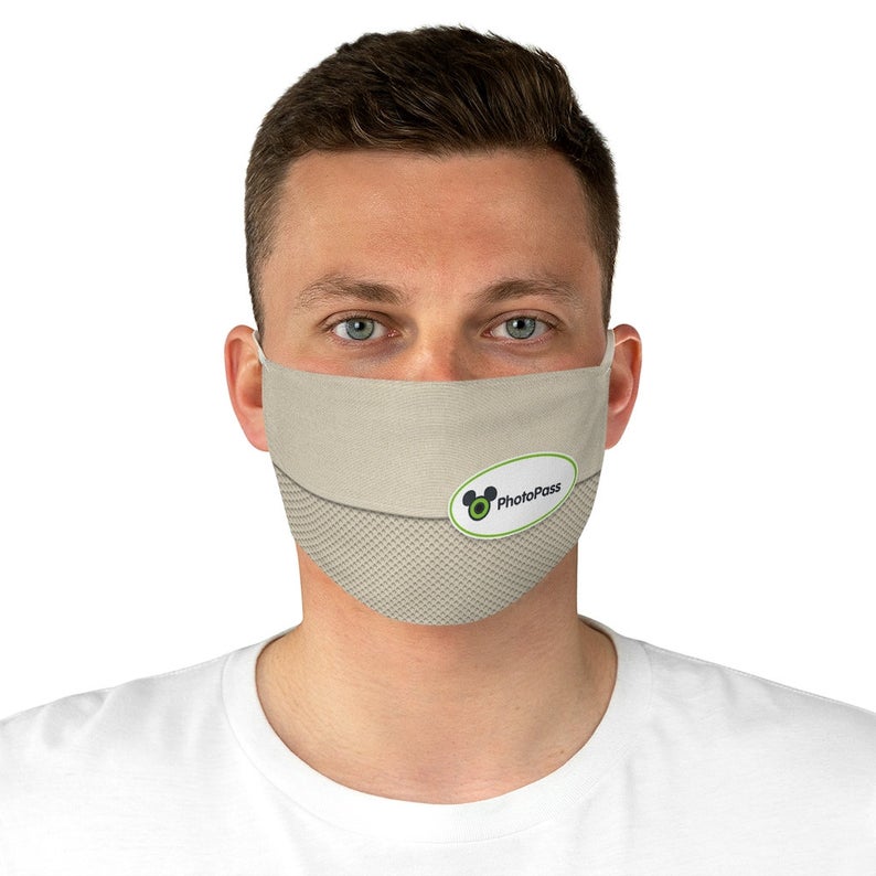 Photopass Cast Member Face Mask, Disney Cast Member Costume