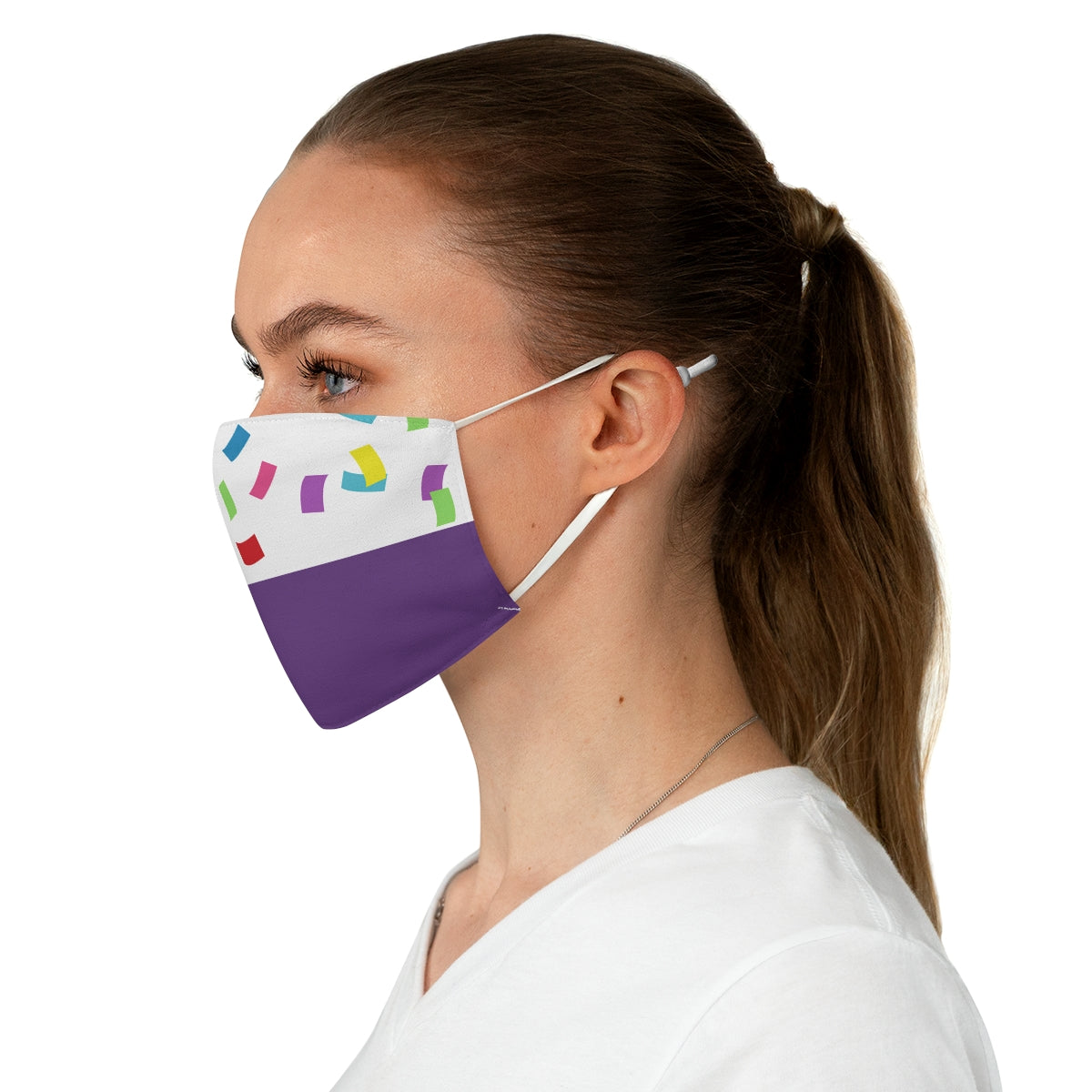 Purple Move It! Shake Face Mask, Magic Kingdom Costume