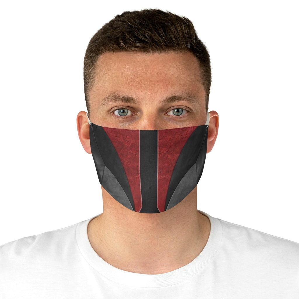 Red Death Watch Cloth Face Mask, Mandalorian Costume