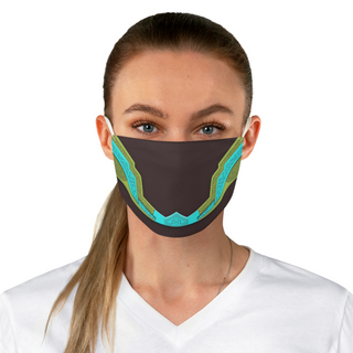 Nakia Green and Blue Cloth Face Mask, Black Panther Wakanda Forever Costume