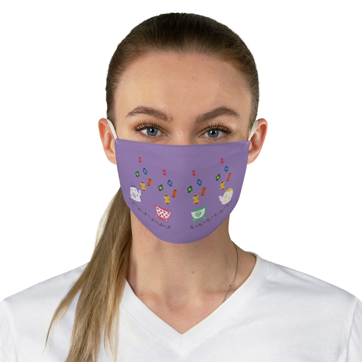 Mad Tea Party Cloth Face Mask, Alice in Wonderland Costume