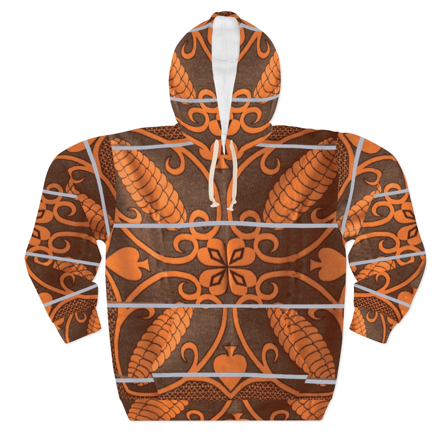 Brown and Orange Basotho Hoodie, Black Panther Costume