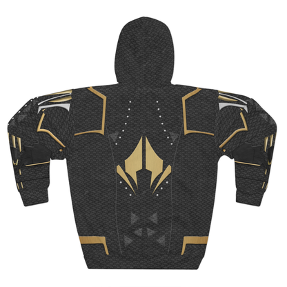 Shuri Black and Gold Hoodie, Black Panther Wakanda Forever Costume