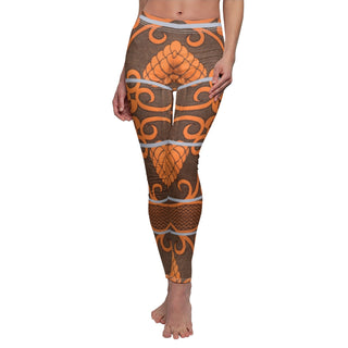 Brown and Orange Basotho Legging, Black Panther Costume