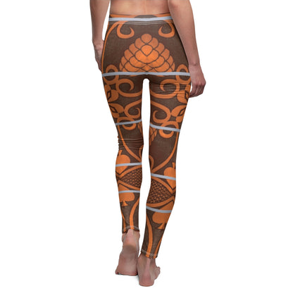 Brown and Orange Basotho Legging, Black Panther Costume