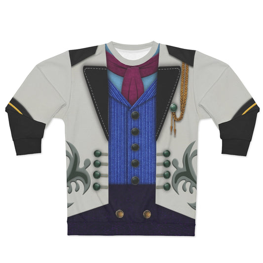 Prince Hans Blue Suit Long Sleeve Shirt, Frozen Costume