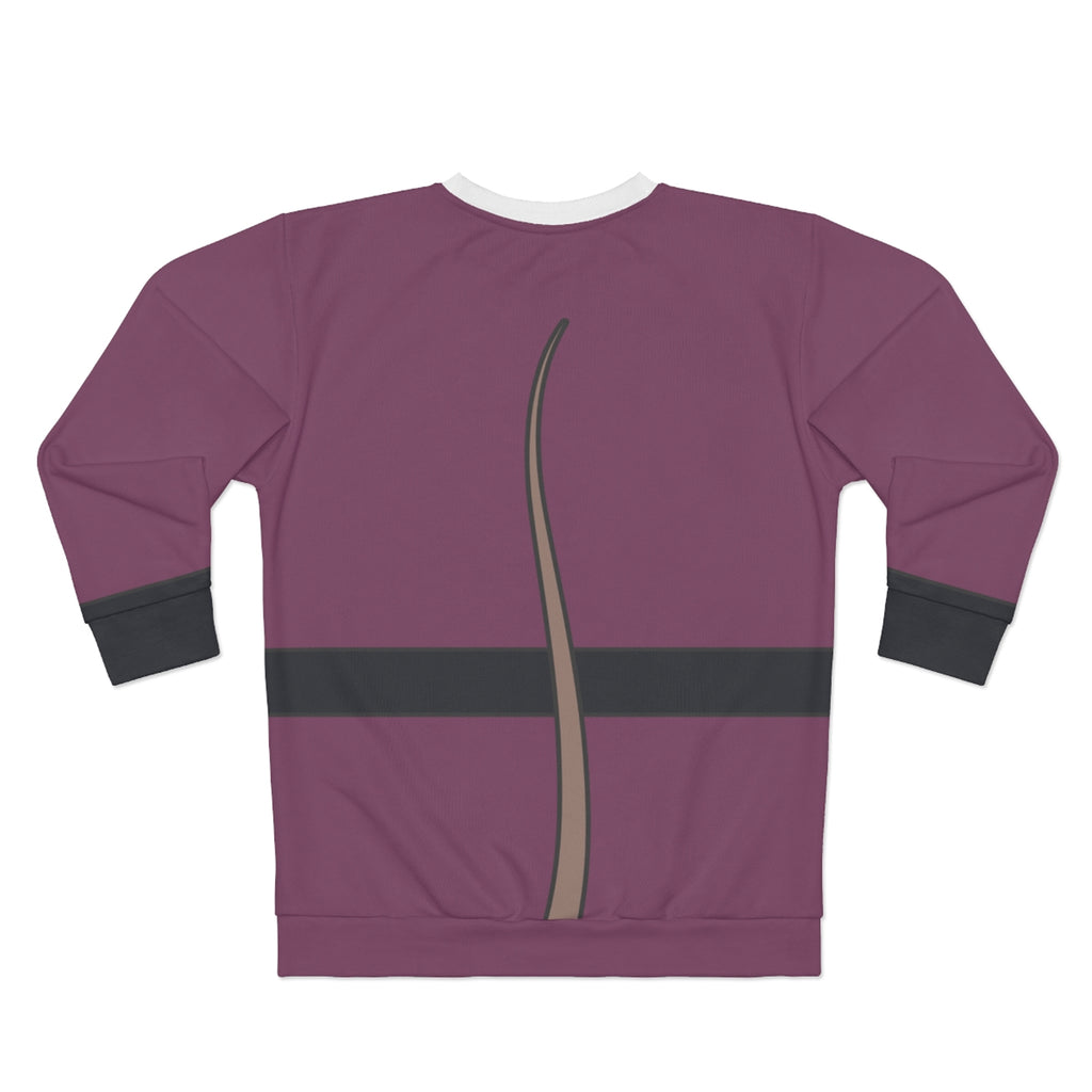 Basil Purple Bathrobe Long Sleeve Shirt, Great Mouse Detective Costume