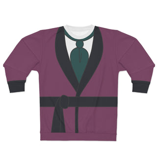 Basil Purple Bathrobe Long Sleeve Shirt, Great Mouse Detective Costume