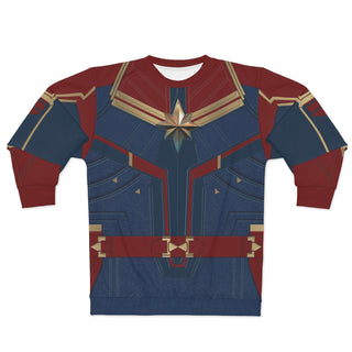 Captain Marvel Long Sleeve Sweatshirt, Captain Marvel Costume
