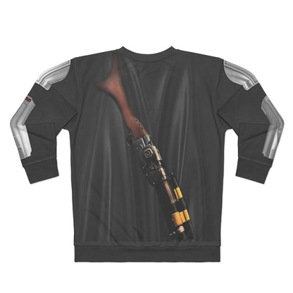 Steel Mandalorian Armor Long Sleeve Sweatshirt, Mandalorian Costume