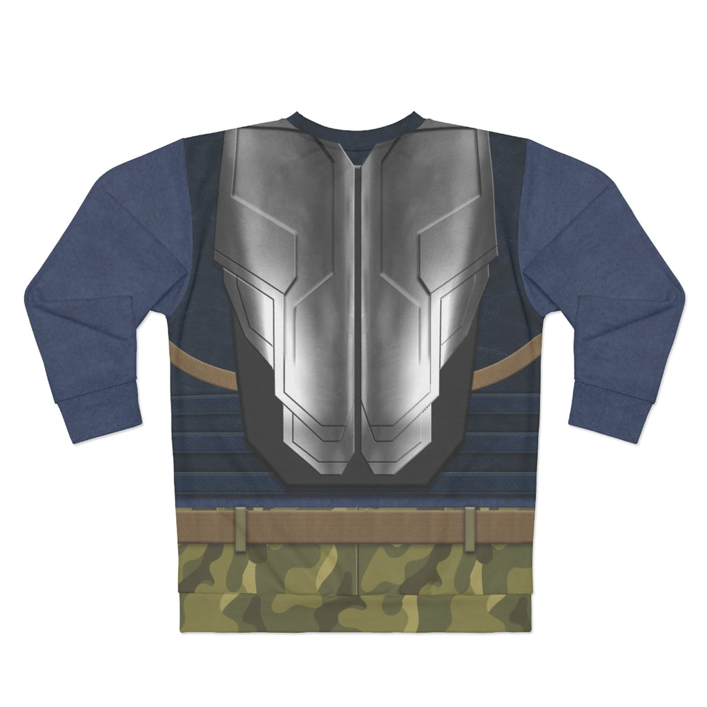 Erik Killmonger Armor Long Sleeve Sweatshirt, Black Panther Costume