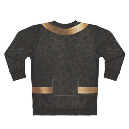 Erik Killmonger Jaguar Long Sleeve Sweatshirt, Black Panther Costume