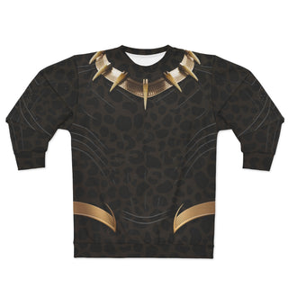 Erik Killmonger Jaguar Long Sleeve Sweatshirt, Black Panther Costume