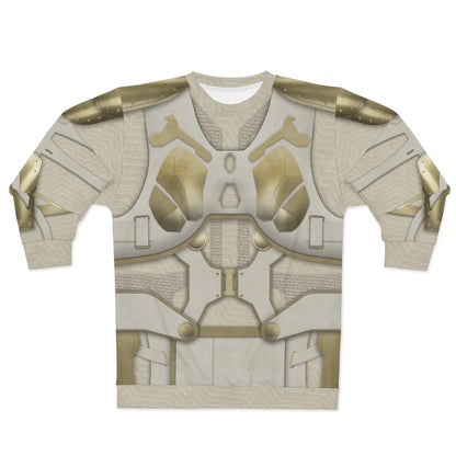 Valkyrie White Armor Long Sleeves Shirt, Thor Ragnarok Costume